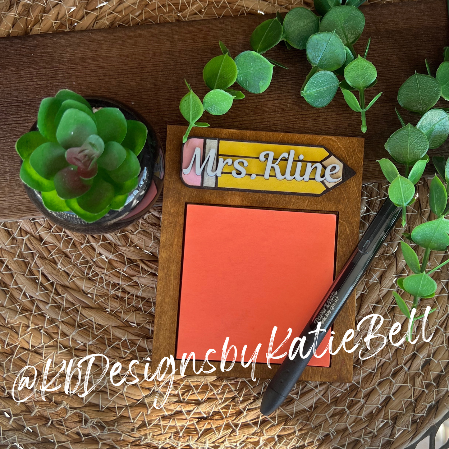 Teacher Sticky Note Holder