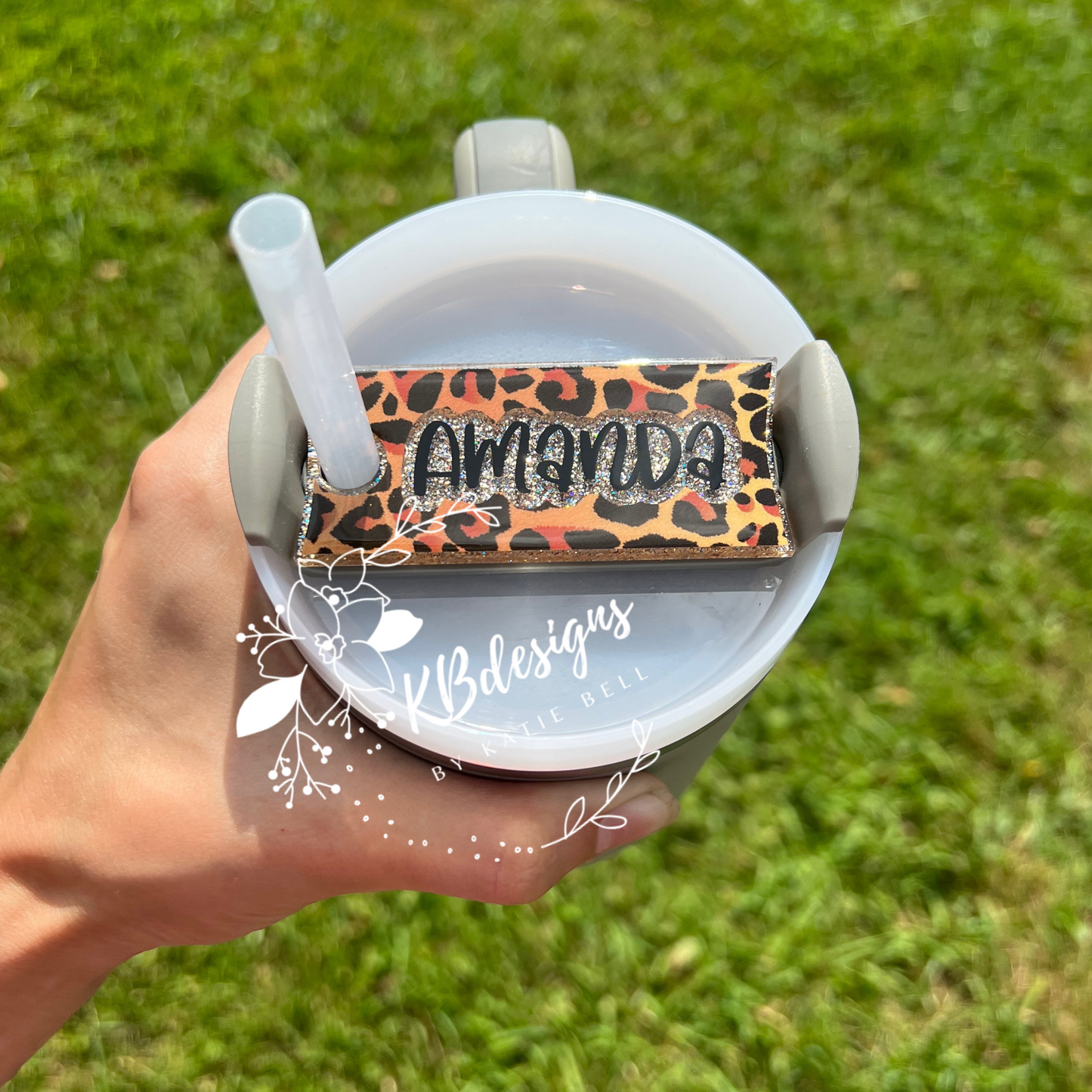 40oz Cheetah Print Tumbler Tag