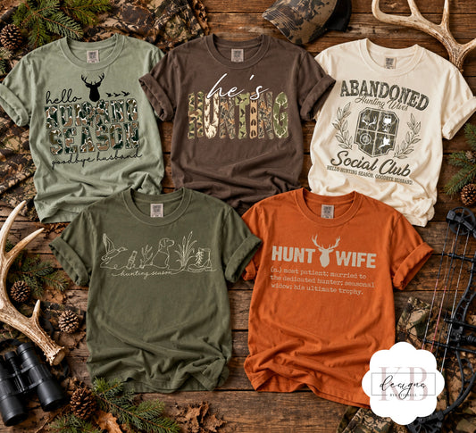 Hunting Season Graphic Tee | Comfort Colors® Hunting Shirts for Women