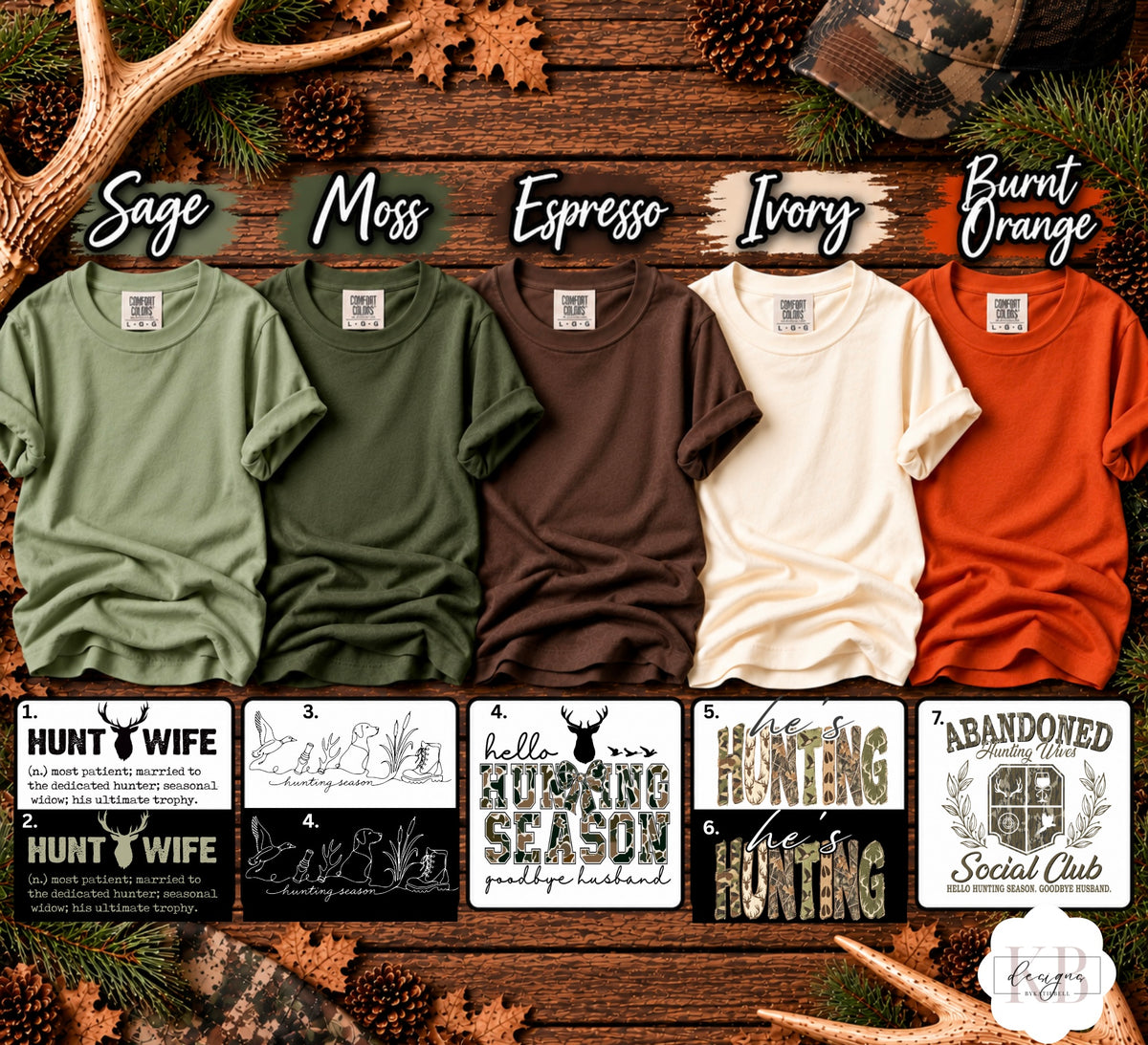 Hunting Season Graphic Tee | Comfort Colors® Hunting Shirts for Women
