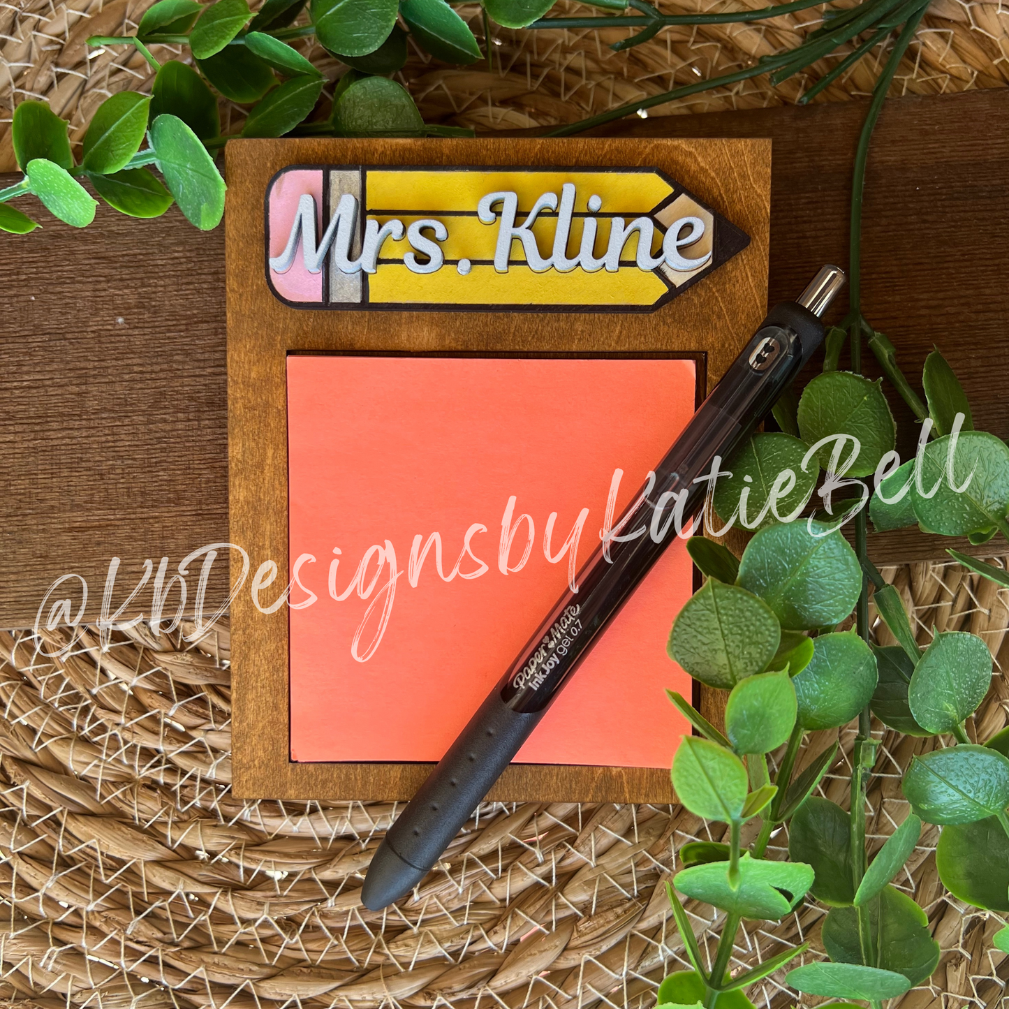 Teacher Sticky Note Holder