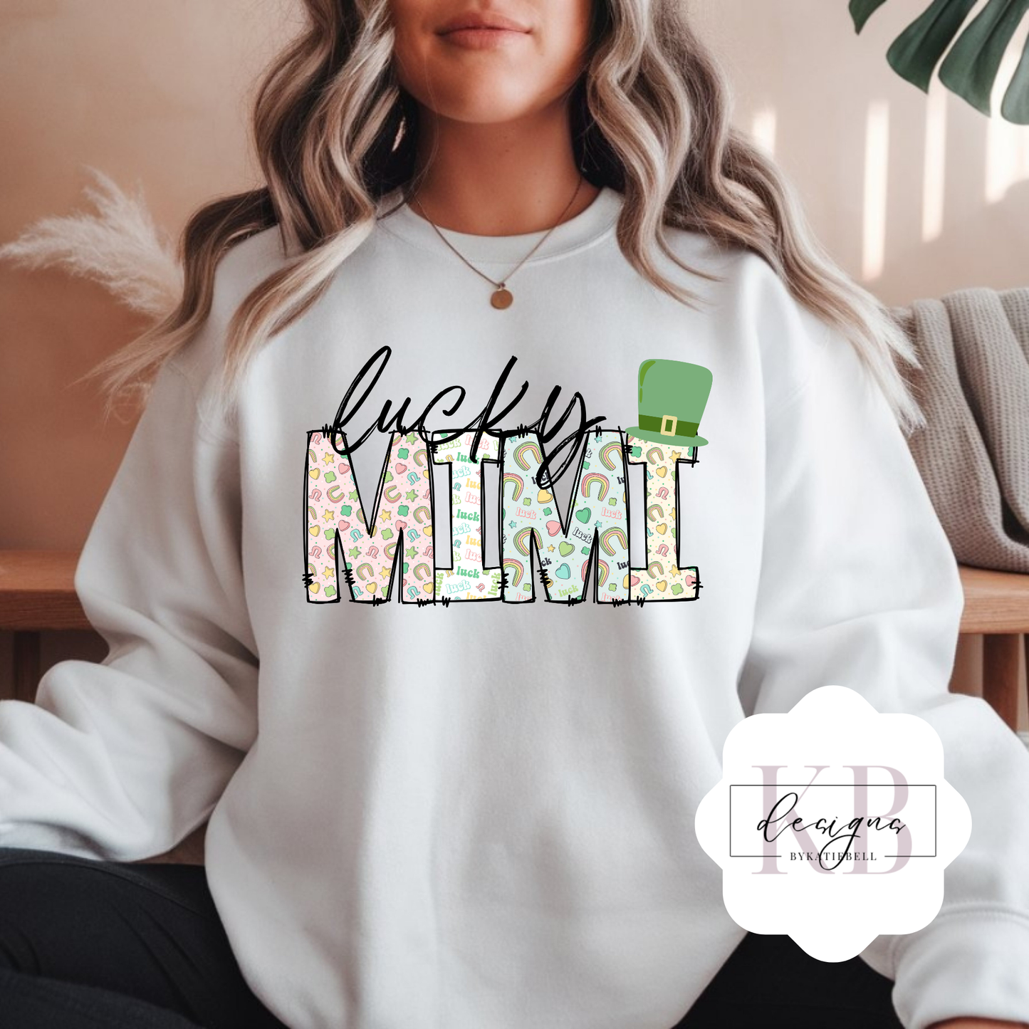 Custom St. Patrick’s Day Sweatshirt | Gildan 1800 Crewneck | Lucky Mama Irish Shirt